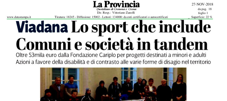Lo sport che include. Comuni e società in tandem