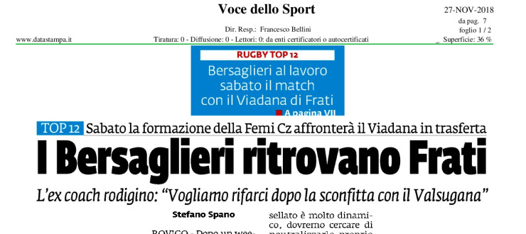 I Bersaglieri ritrovano Frati