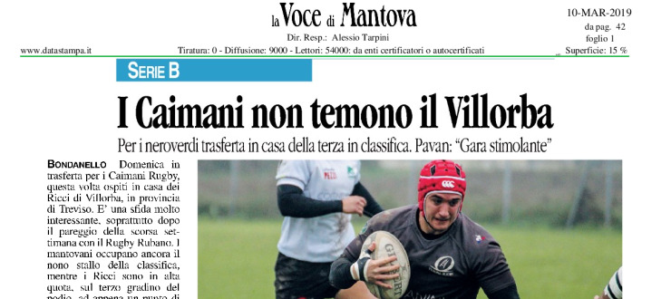 I Caimani non temono il Villorba