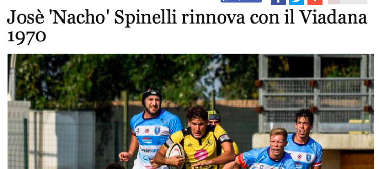 Josè 'Nacho' Spinelli rinnova con il Viadana 1970