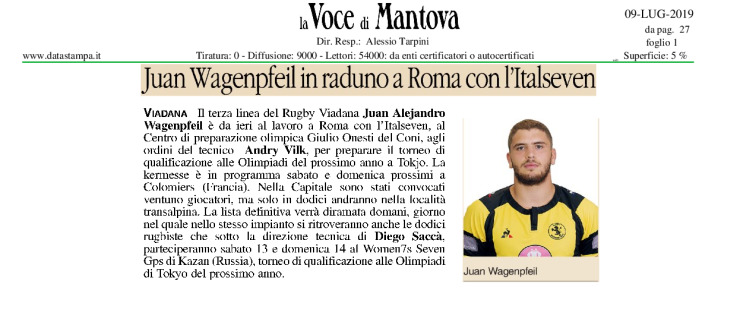 Juan Wagenpfeil in raduno a Roma con l'Italseven