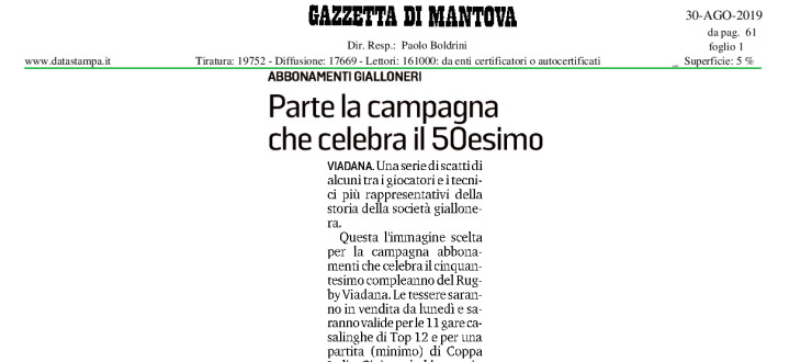 Parte la campagna che celebra il 50esimo