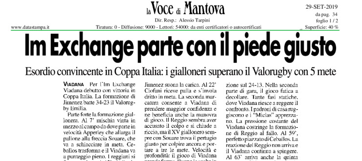 Im Exchange parte con il piede giusto