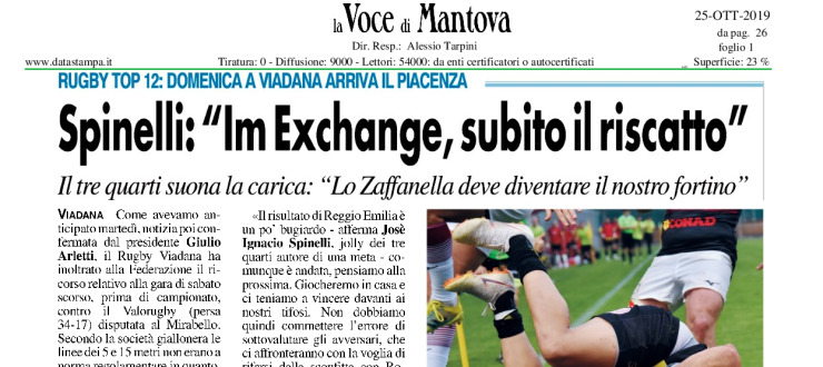Spinelli: "Im Exchange, subito il riscatto"