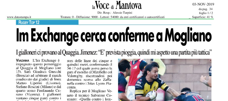 Im Exchange cerca conferme a Mogliano