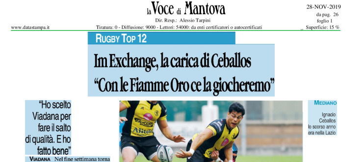 Im Exchange, la carica di Ceballos. "Con le Fiamme Oro ce la giocheremo"