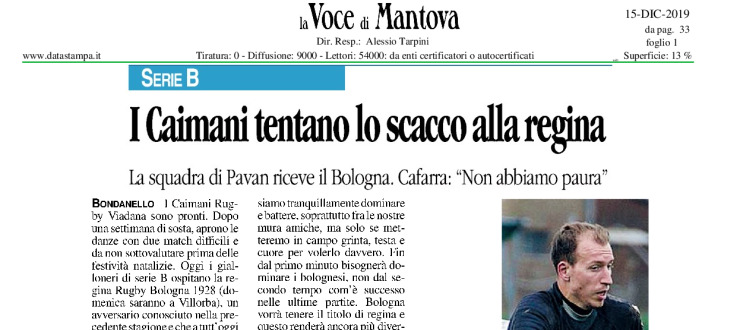 I Caimani tentano lo scacco alla regina