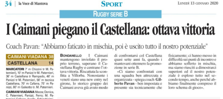 I Caimani piegano il Castellana: ottava vittoria