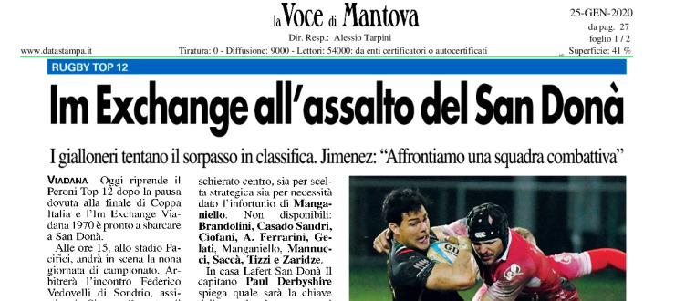 Im Exchange all'assalto del San Donà