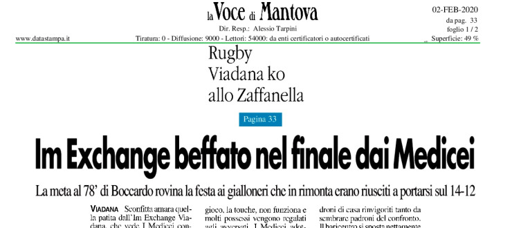 Im Exchange beffato nel finale dai Medicei