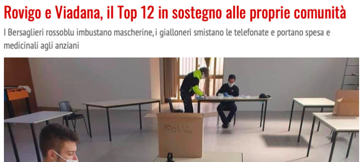 Rovigo e Viadana, il Top 12 in sostegno alle proprie comunità