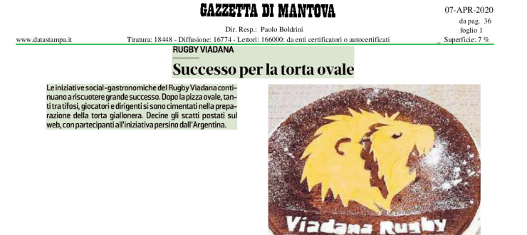 Successo per la torta ovale