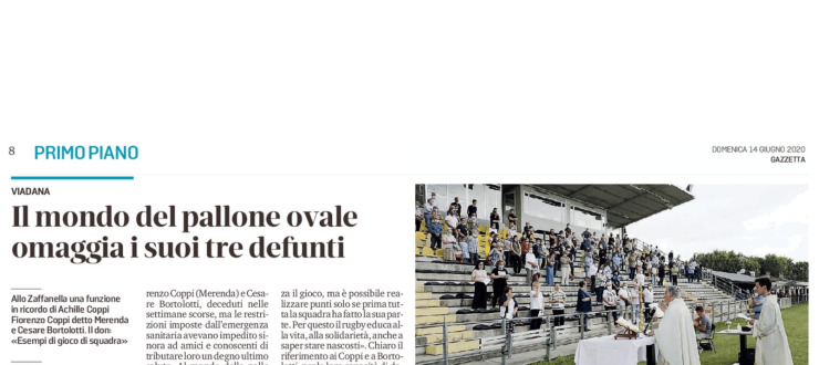 Il mondo della palla ovale omaggia i suoi tre defunti