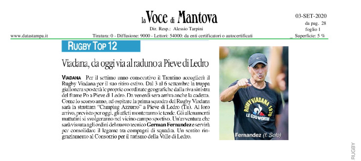 "Viadana, da oggi via al raduno a Pieve di Ledro"