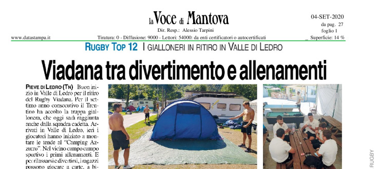 Viadana tra divertimento e allenamenti