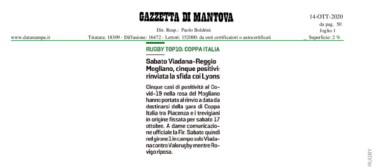 Sabato Viadana-Reggio