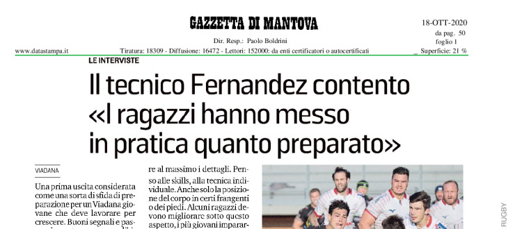 Il tecnico Fernandez contento "I ragazzi hanno messo in pratica quanto preparato"