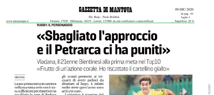 "Sbagliato l'approccio e il Petrarca ci ha puniti"