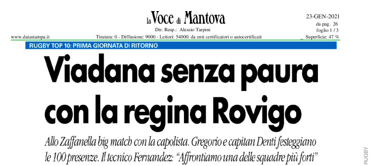 Viadana senza paura con la regina Rovigo 