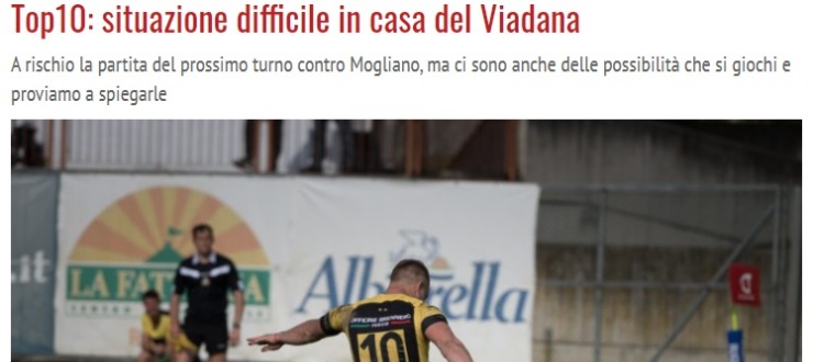 Top10: situazione difficile in casa del Viadana