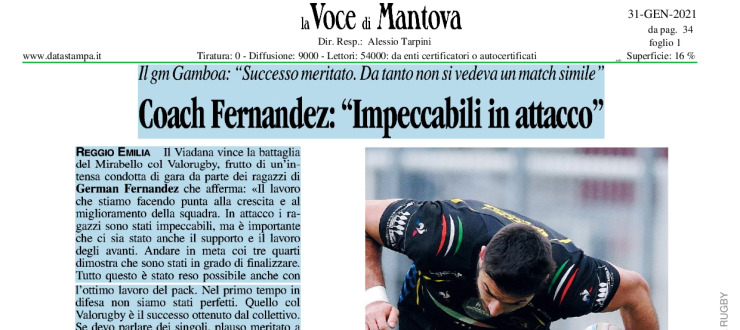 Coach Fernandez: "Impeccabili in attacco" 