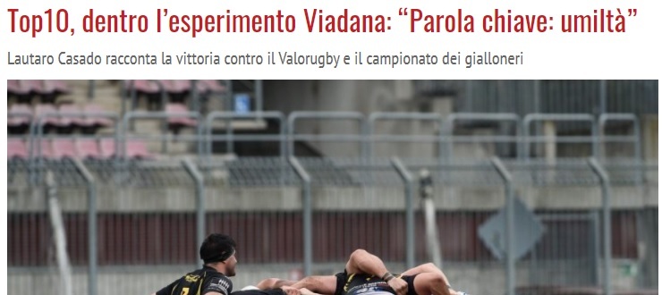 Top10, dentro l’esperimento Viadana: “Parola chiave: umiltà”