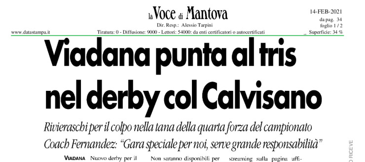 Viadana punta al tris nel derby col Calvisano