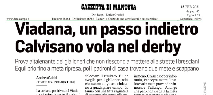 Viadana, un passo indietro. Calvisano vola nel derby