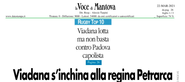 Viadana s'inchina alla regina Petrarca