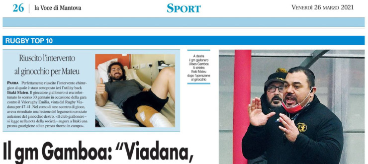 Il gm Gamboa: "Viadana, la sfida con le Fiamme Oro sarà una prova di madurità"