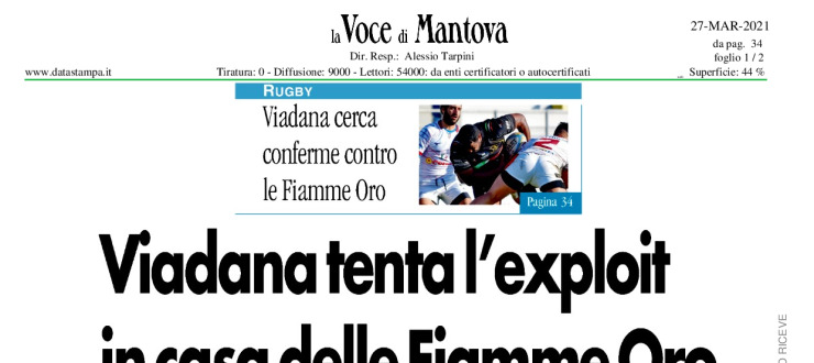 Viadana tenta l'exploit in casa delle Fiamme Oro
