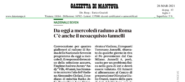 Da oggi a mercoledì raduno a Roma. C'è anche il neoacquisto Jannelli