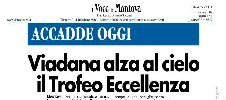 Viadana alza al cielo il Trofeo Eccellenza