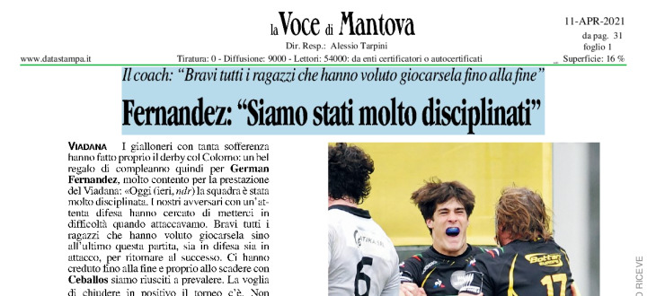 Fernandez: "Siamo stati molto disciplinati"
