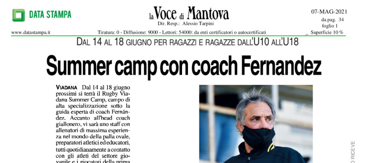 Summer camp con coach Fernandez