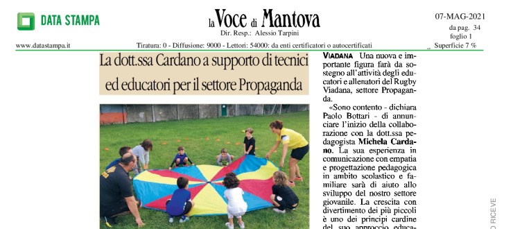 La dott.ssa Cardano a supporto di tecnici ed educatori per il settore Propaganda