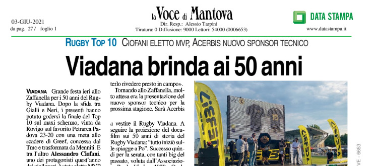 Viadana brinda ai 50 anni 