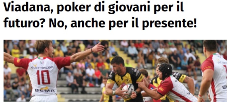 Viadana, poker di giovani per il futuro? No, anche per il presente!