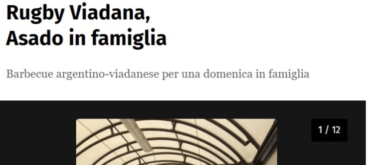 Rugby Viadana, Asado in famiglia