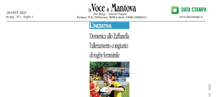 Domenica allo Zaffanella l'allenamento congiunto di rugby femminile