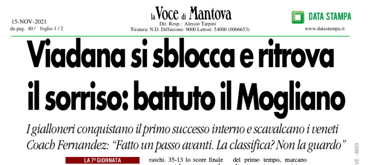 Viadana si sblocca e ritrova il sorriso: battuto il Mogliano 