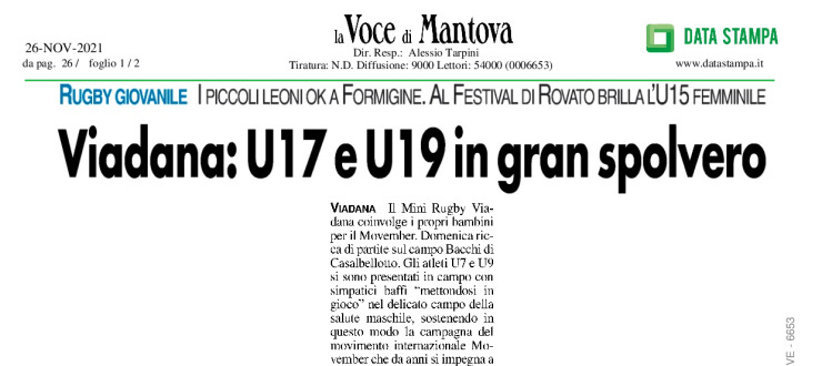 Viadana: U17 e U19 in gran spolvero