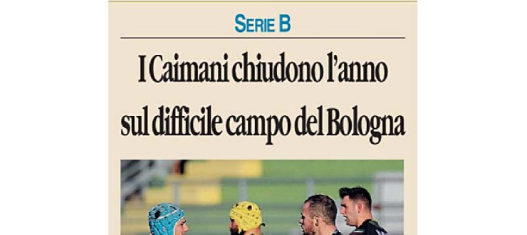 I Caimani chiudono l'anno sul difficile campo del Bologna