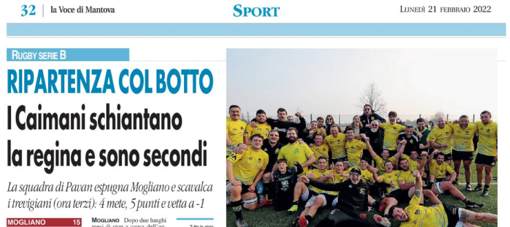 I Caimani schiantano la regina e sono secondi