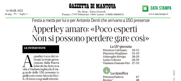 Apperley amaro:<< Poco esperti. Non si possono perdere gare così>>