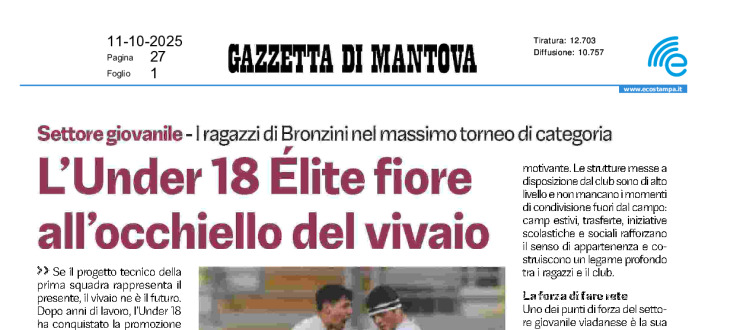 L'Under 18 Élite fiore all'occhiello del vivaio