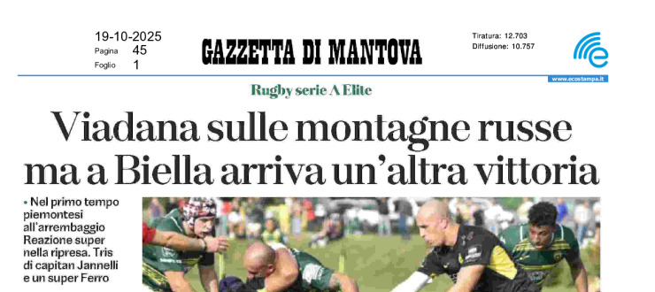 Viadana sulle montagne russe ma a Biella arriva un'altra vittoria