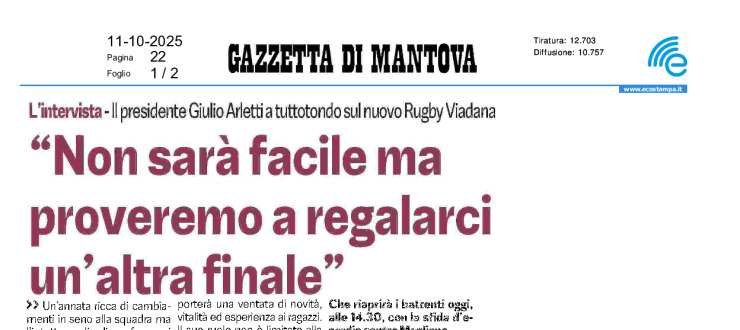 "Non sarà facile, ma proveremo a regalarci un'altra finale"