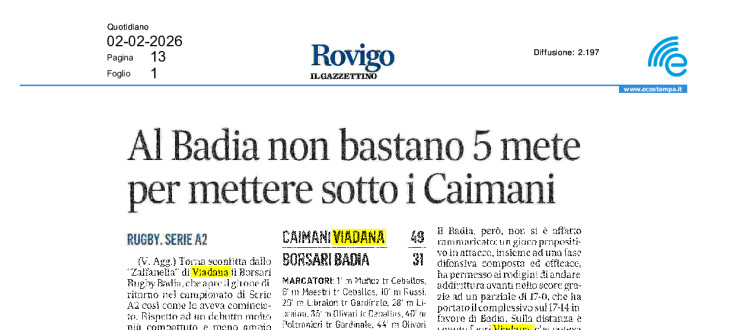 Al Badia non bastano 5 mete per mettere sotto i Caimani