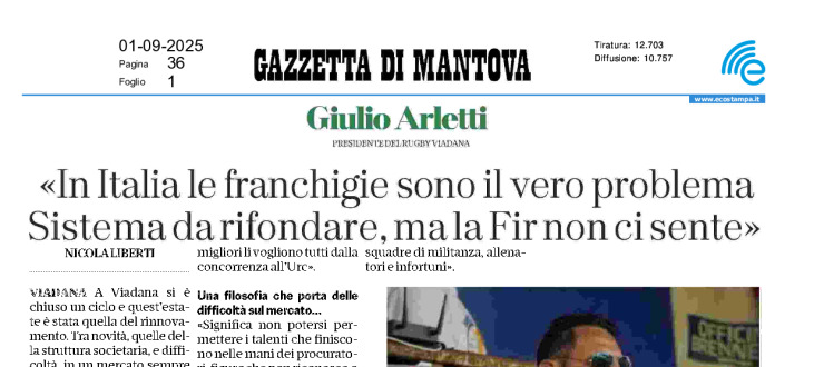 "In Italia le franchigie sono il vero problema. Sistema da rifondare, ma la Fir non ci sente"